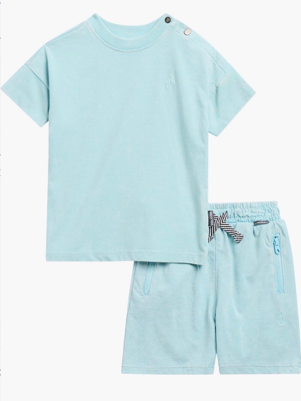 NWT Volcom Acid Wash T shirt & shorts set 12m